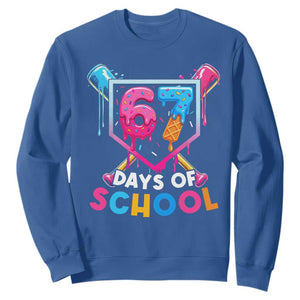 Funny 67 Days Of School Baseball Drip Sweatshirt Six Seven Meme Gen Alpha TS11 Royal Blue Print Your Wear
