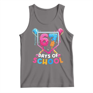 Funny 67 Days Of School Baseball Drip Tank Top Six Seven Meme Gen Alpha TS11 Deep Heather Print Your Wear