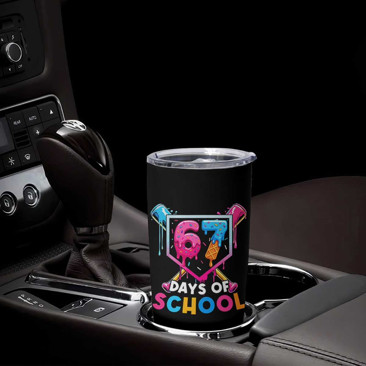 Funny 67 Days Of School Baseball Drip Tumbler Cup Six Seven Meme Gen Alpha TS11 Print Your Wear