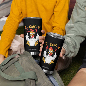 Funny F Caw F 67 Meme Tumbler Cup Cartoon Chicken Six Seven Poultry Humor TS11 Print Your Wear