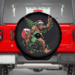 Funny Santa Bigfoot 67 Christmas Tree Xmas Lights Spare Tire Cover TS11 Black Print Your Wear