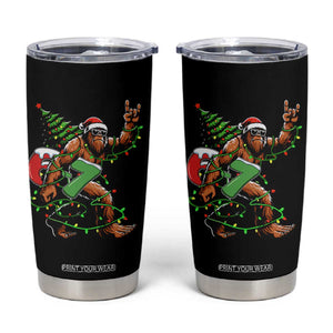 Funny Santa Bigfoot 67 Christmas Tree Xmas Lights Tumbler Cup TS11 Black Print Your Wear