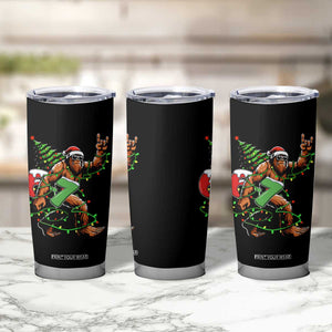 Funny Santa Bigfoot 67 Christmas Tree Xmas Lights Tumbler Cup - Print Your Wear