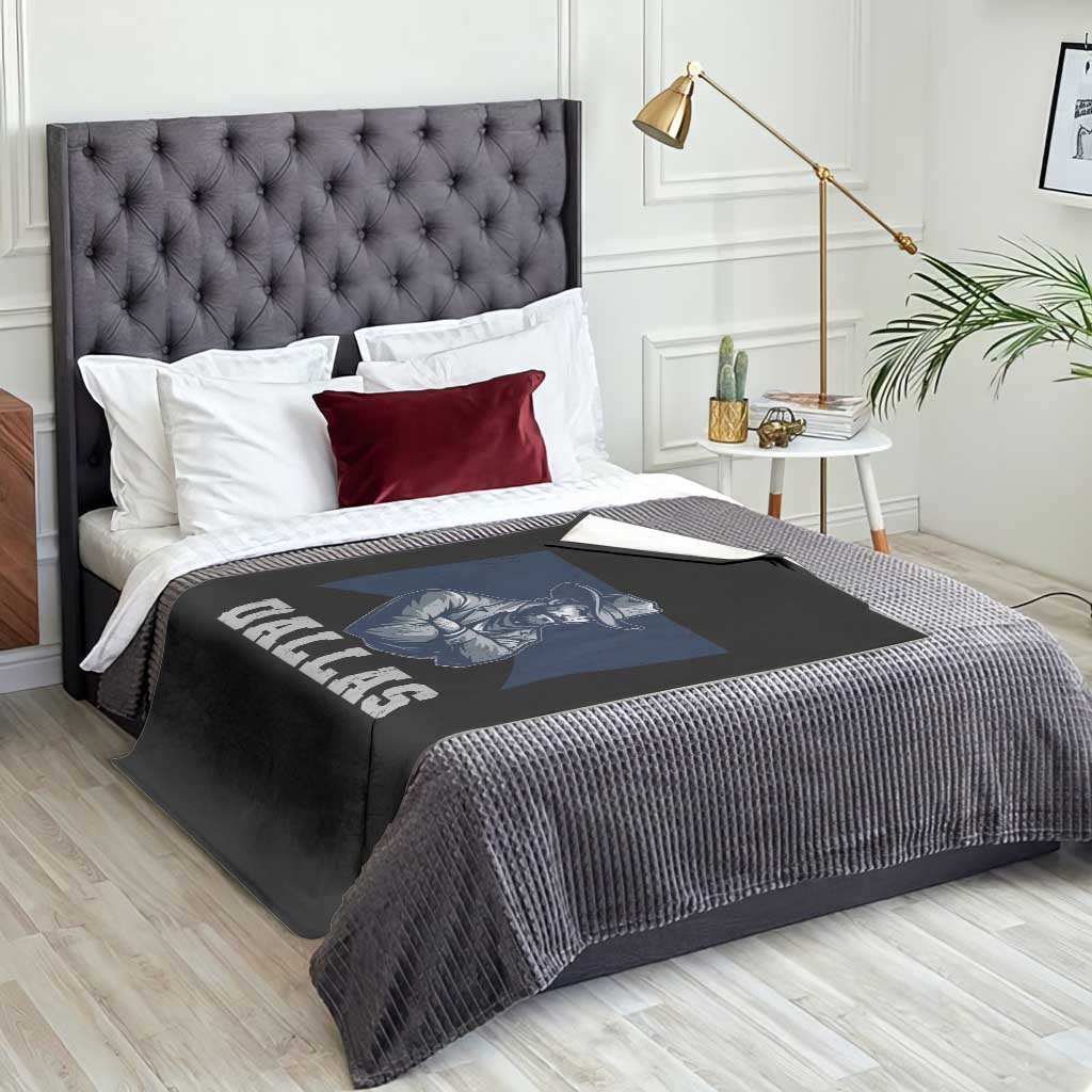 DFC Game Day Throw Blanket Blue Star Football Game Sport Lover TS11 Print Your Wear