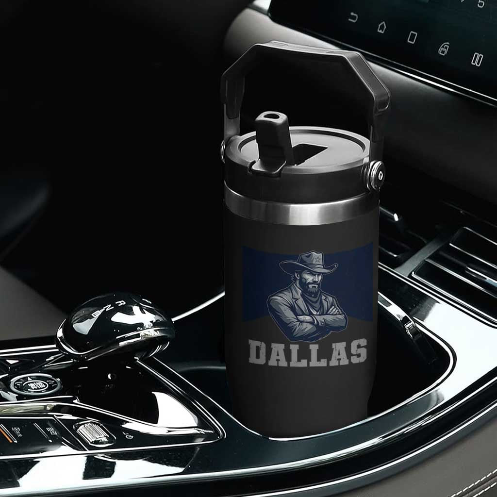 DFC Game Day Flip Straw Tumbler Blue Star Football Game Sport Lover TS11 Print Your Wear