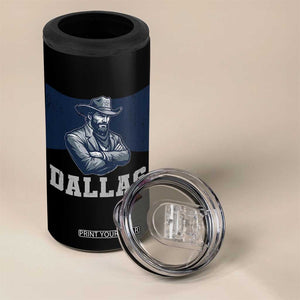 DFC Game Day 4 in 1 Can Cooler Tumbler Blue Star Football Game Sport Lover TS11 Print Your Wear