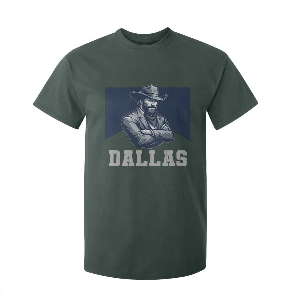 DFC Game Day T Shirt For Kid Blue Star Football Game Sport Lover TS11 Dark Forest Green Print Your Wear