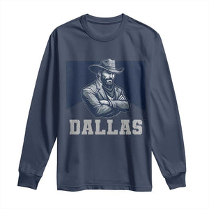 DFC Game Day Long Sleeve Shirt Blue Star Football Game Sport Lover TS11 Navy Print Your Wear