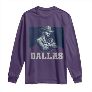 DFC Game Day Long Sleeve Shirt Blue Star Football Game Sport Lover TS11 Purple Print Your Wear