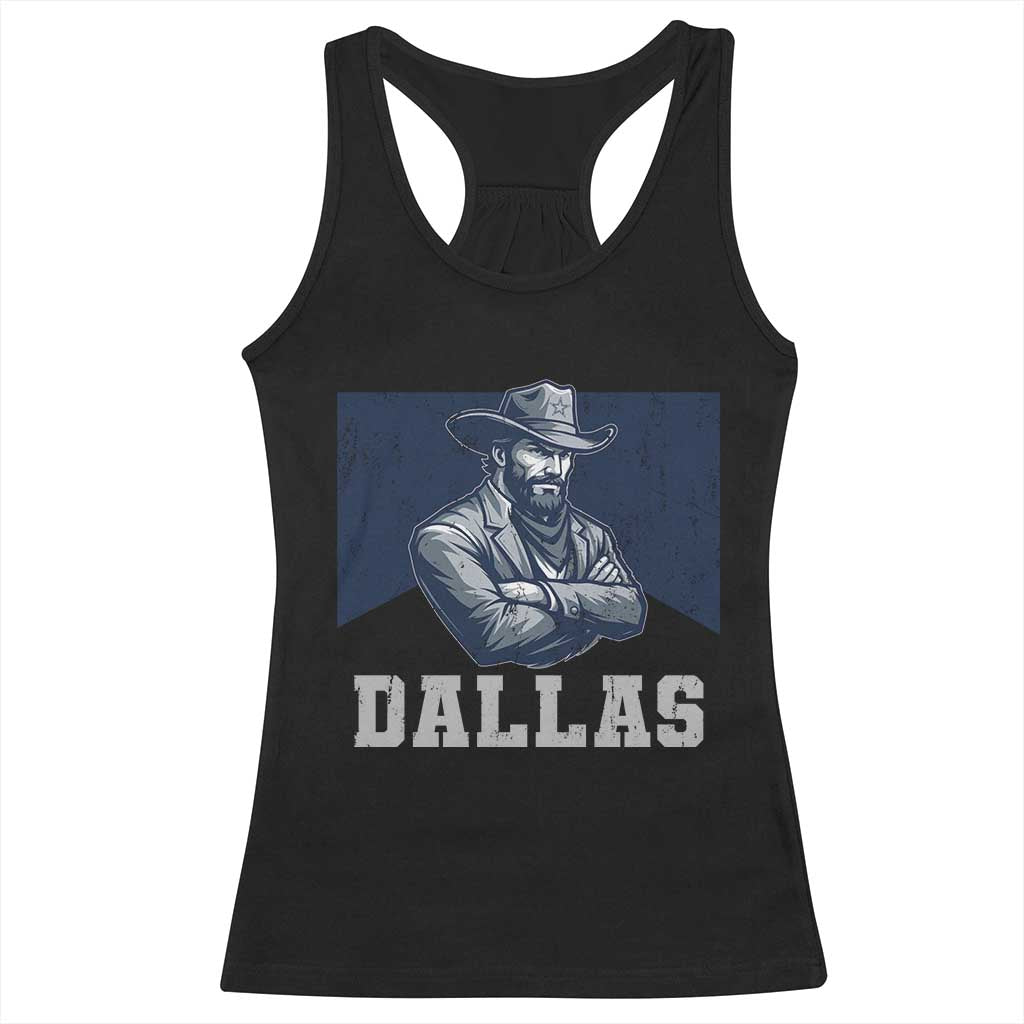 DFC Game Day Racerback Tank Top Blue Star Football Game Sport Lover TS11 Black Print Your Wear