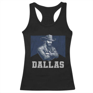 DFC Game Day Racerback Tank Top Blue Star Football Game Sport Lover TS11 Black Print Your Wear