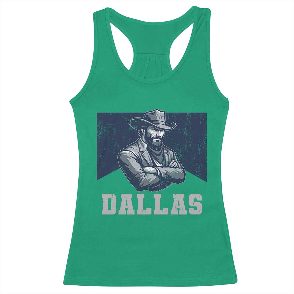 DFC Game Day Racerback Tank Top Blue Star Football Game Sport Lover TS11 Irish Green Print Your Wear