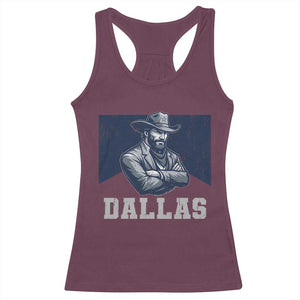 DFC Game Day Racerback Tank Top Blue Star Football Game Sport Lover TS11 Maroon Print Your Wear