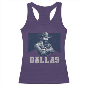 DFC Game Day Racerback Tank Top Blue Star Football Game Sport Lover TS11 Purple Print Your Wear