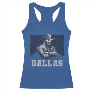 DFC Game Day Racerback Tank Top Blue Star Football Game Sport Lover TS11 Royal Blue Print Your Wear