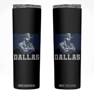 DFC Game Day Skinny Tumbler Blue Star Football Game Sport Lover TS11 Black Print Your Wear