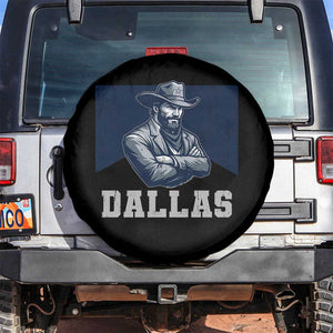 DFC Game Day Spare Tire Cover Blue Star Football Game Sport Lover TS11 No hole Black Print Your Wear
