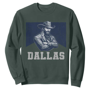 DFC Game Day Sweatshirt Blue Star Football Game Sport Lover TS11 Dark Forest Green Print Your Wear