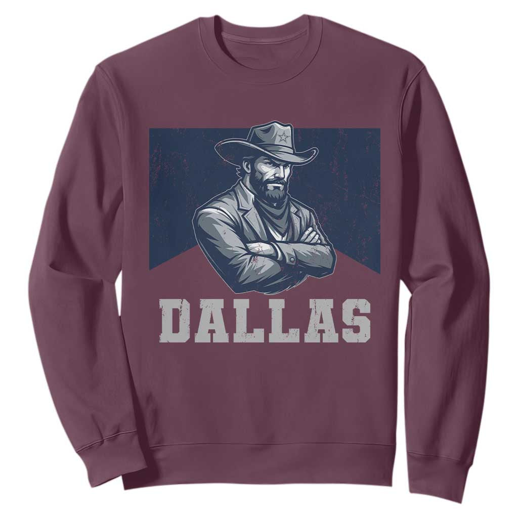 DFC Game Day Sweatshirt Blue Star Football Game Sport Lover TS11 Maroon Print Your Wear