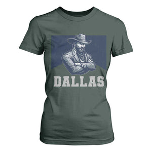 DFC Game Day T Shirt For Women Blue Star Football Game Sport Lover TS11 Dark Forest Green Print Your Wear