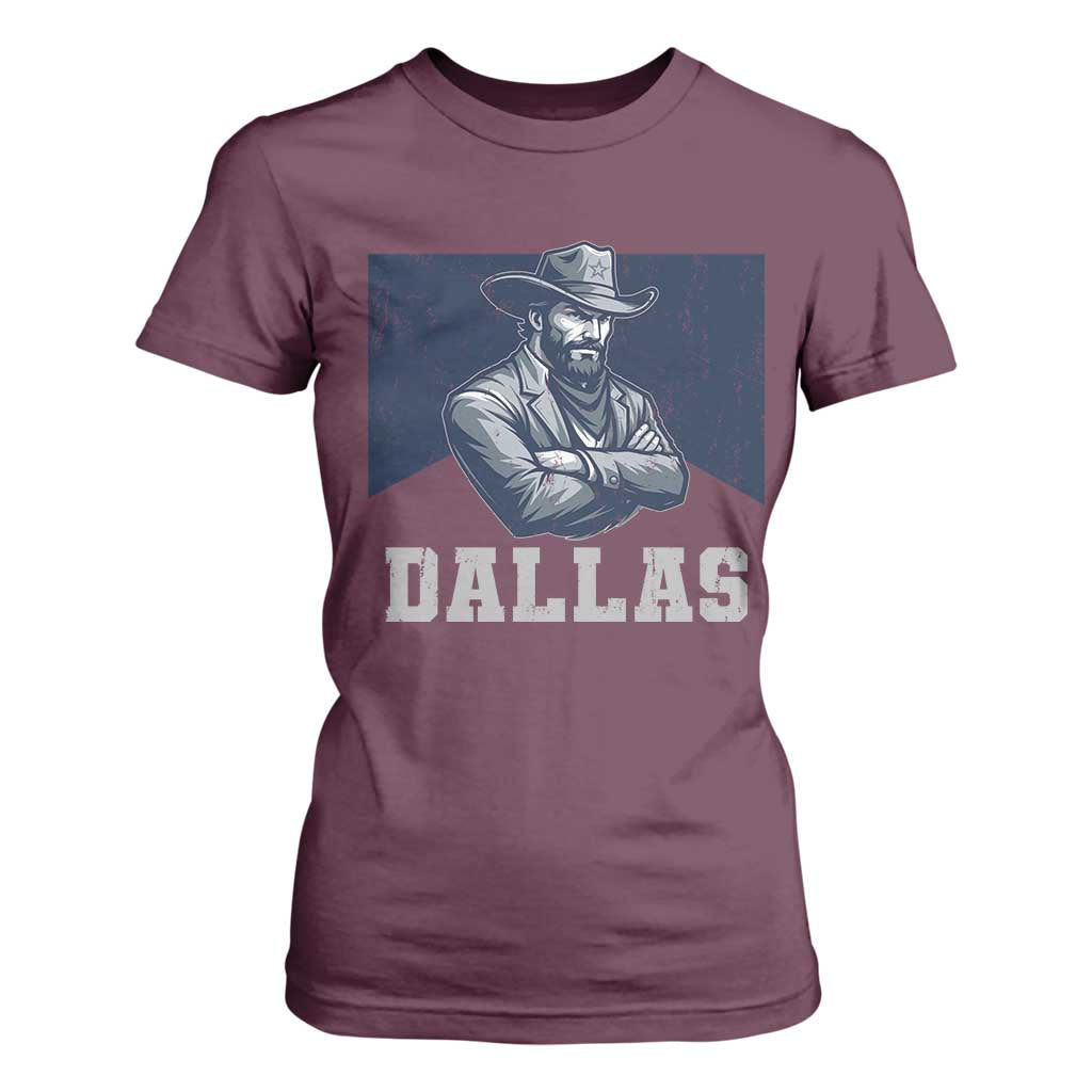 DFC Game Day T Shirt For Women Blue Star Football Game Sport Lover TS11 Maroon Print Your Wear