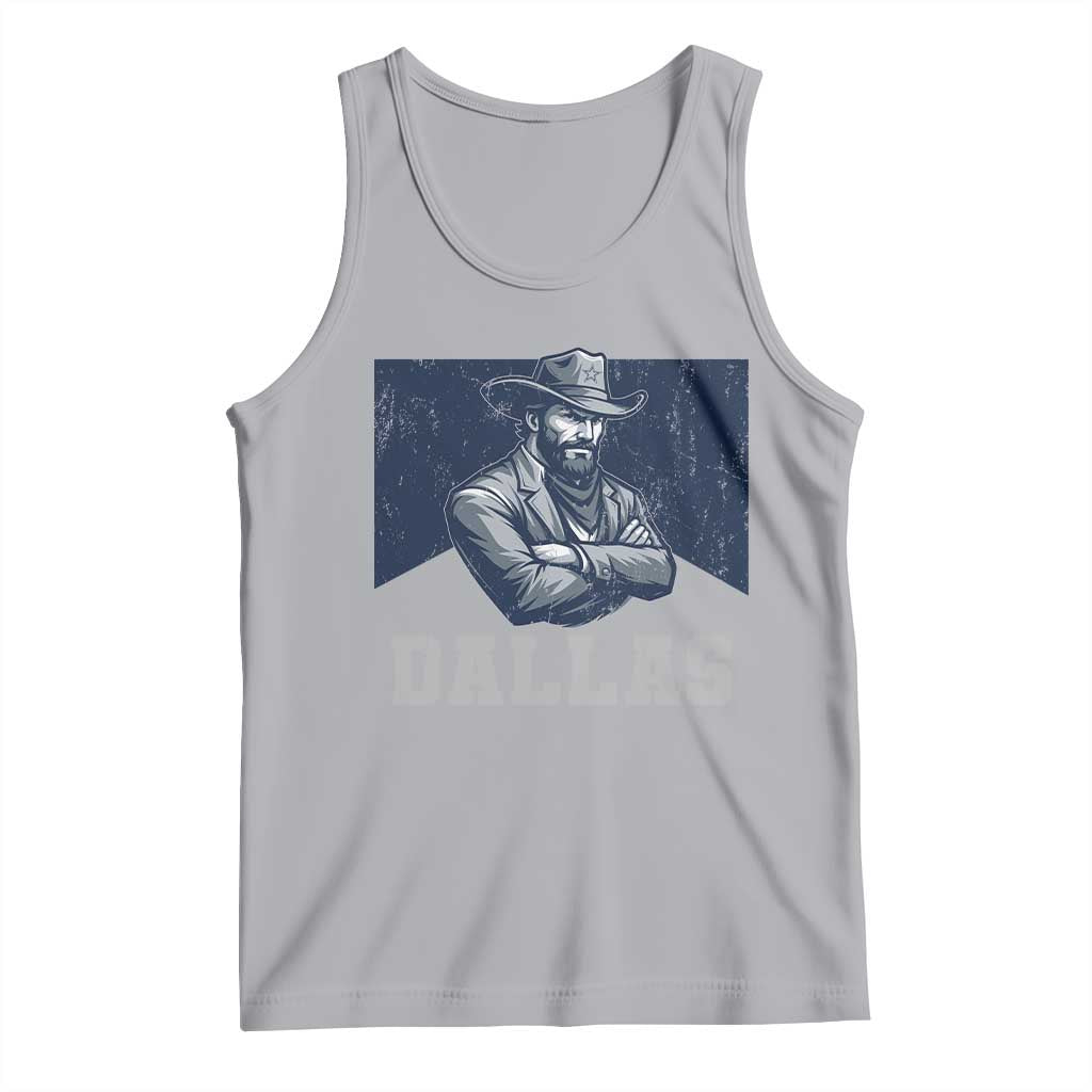 DFC Game Day Tank Top Blue Star Football Game Sport Lover TS11 Athletic Heather Print Your Wear