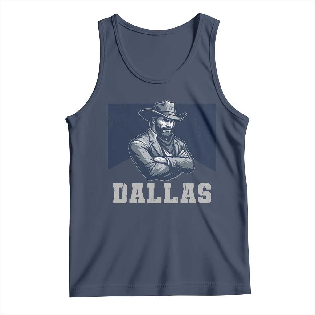 DFC Game Day Tank Top Blue Star Football Game Sport Lover TS11 Navy Print Your Wear