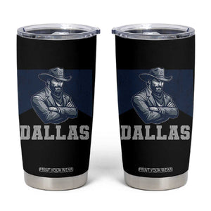 DFC Game Day Tumbler Cup Blue Star Football Game Sport Lover TS11 Black Print Your Wear