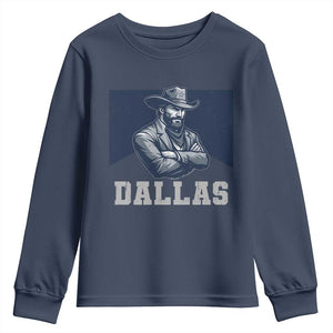 DFC Game Day Youth Sweatshirt Blue Star Football Game Sport Lover TS11 Navy Print Your Wear