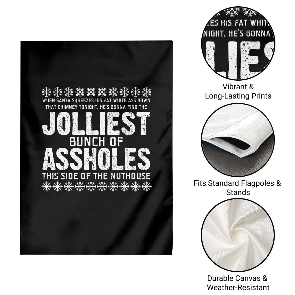 Funny Christmas Vacation Jolliest Bunch Of Assholes Garden Flag Xmas Movie TS11 Print Your Wear