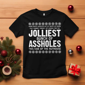 Funny Christmas Vacation Jolliest Bunch Of Assholes T Shirt Xmas Movie TS11 Black Print Your Wear