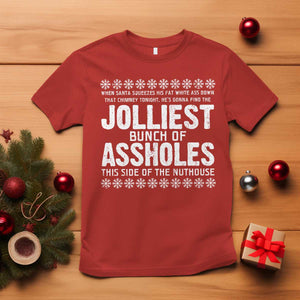 Funny Christmas Vacation Jolliest Bunch Of Assholes T Shirt Xmas Movie TS11 Red Print Your Wear