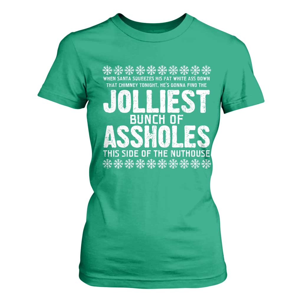Funny Christmas Vacation Jolliest Bunch Of Assholes T Shirt For Women Xmas Movie TS11 Irish Green Print Your Wear