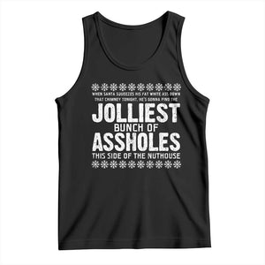 Funny Christmas Vacation Jolliest Bunch Of Assholes Tank Top Xmas Movie - Print Your Wear
