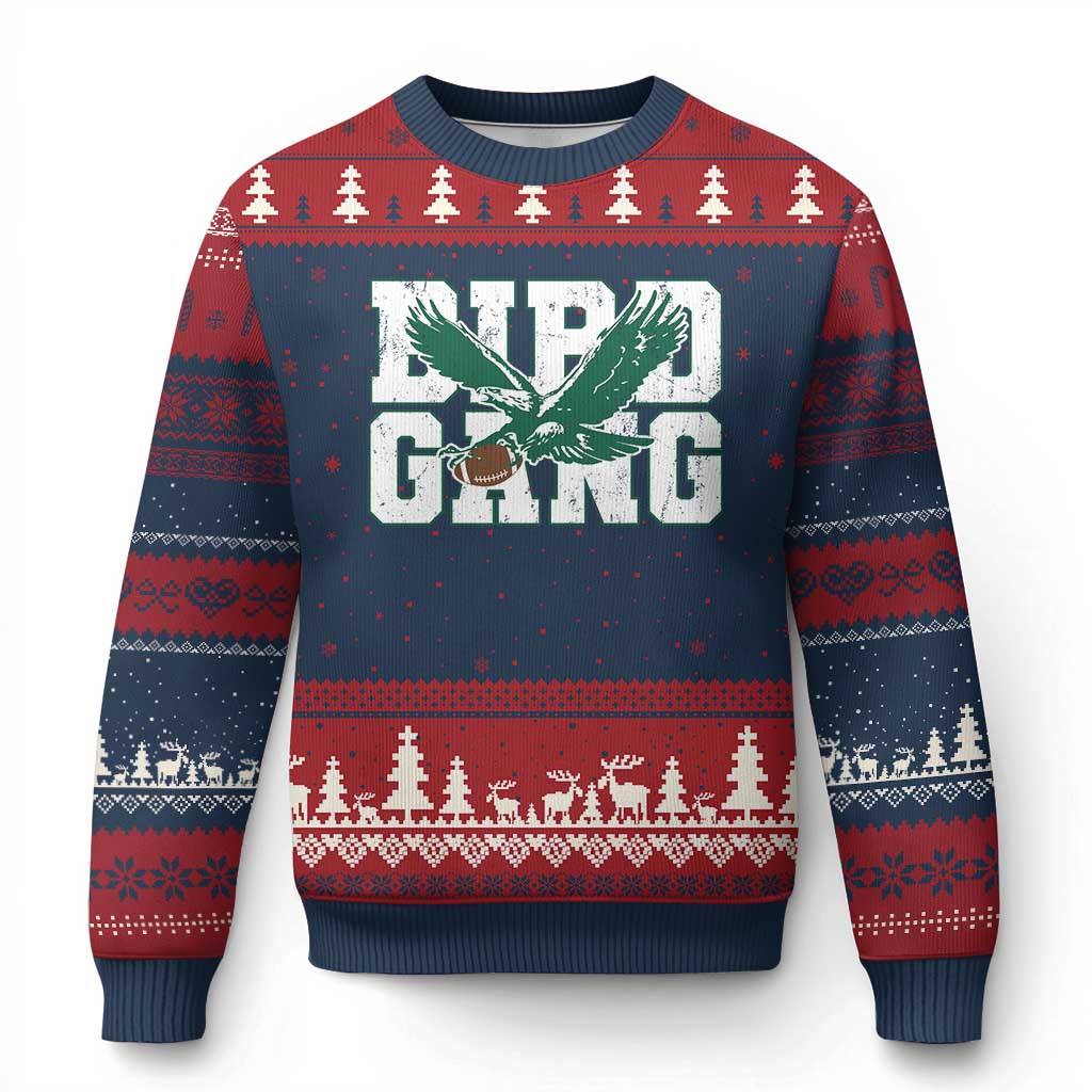 PFE Football Lovers Game Day Ugly Christmas Sweater TS11 Navy Red Print Your Wear