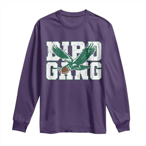 Bird Gang Long Sleeve Shirt Philadelphia Fan American Football Eagle Game Day TS11 Purple Print Your Wear