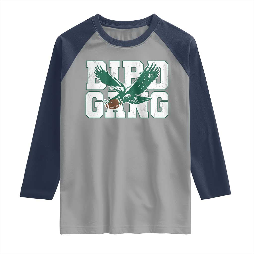 PFE Football Lovers Game Day Raglan Shirt TS11 Sport Gray Navy Print Your Wear