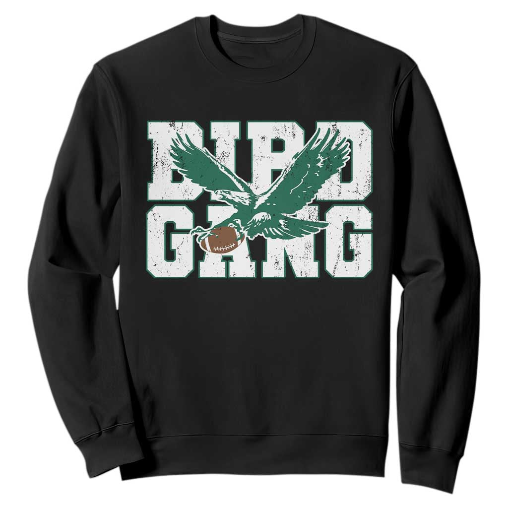 Bird Gang Sweatshirt Philadelphia Fan American Football Eagle Game Day TS11 Black Print Your Wear