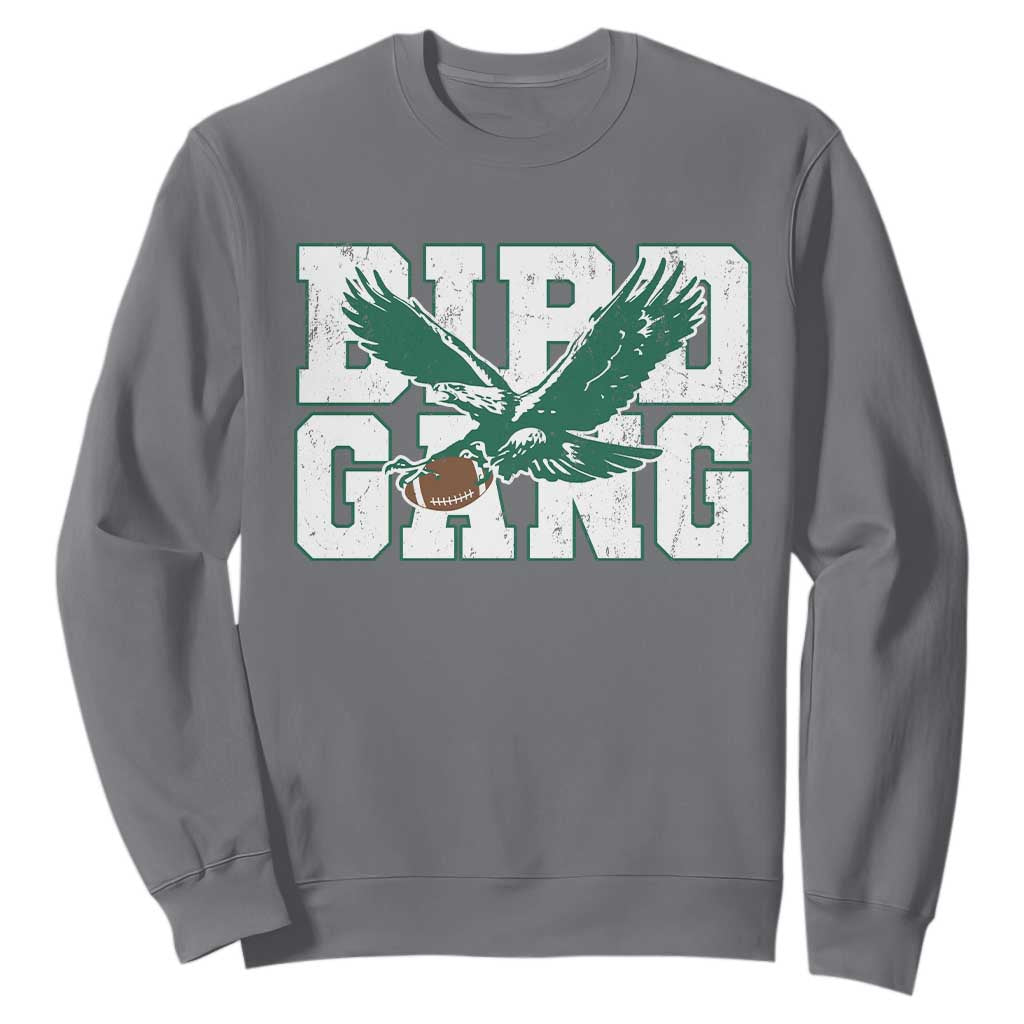 Bird Gang Sweatshirt Philadelphia Fan American Football Eagle Game Day TS11 Charcoal Print Your Wear
