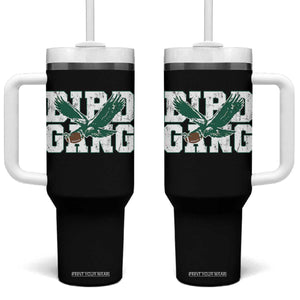 PFE Football Lovers Game Day Tumbler With Handle TS11 One Size: 40 oz Black Print Your Wear