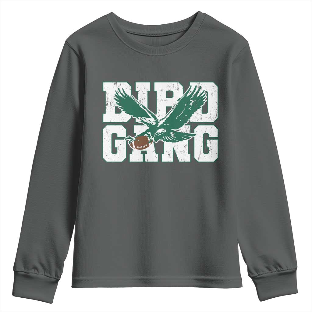 PFE Football Lovers Game Day Youth Sweatshirt TS11 Dark Heather Print Your Wear