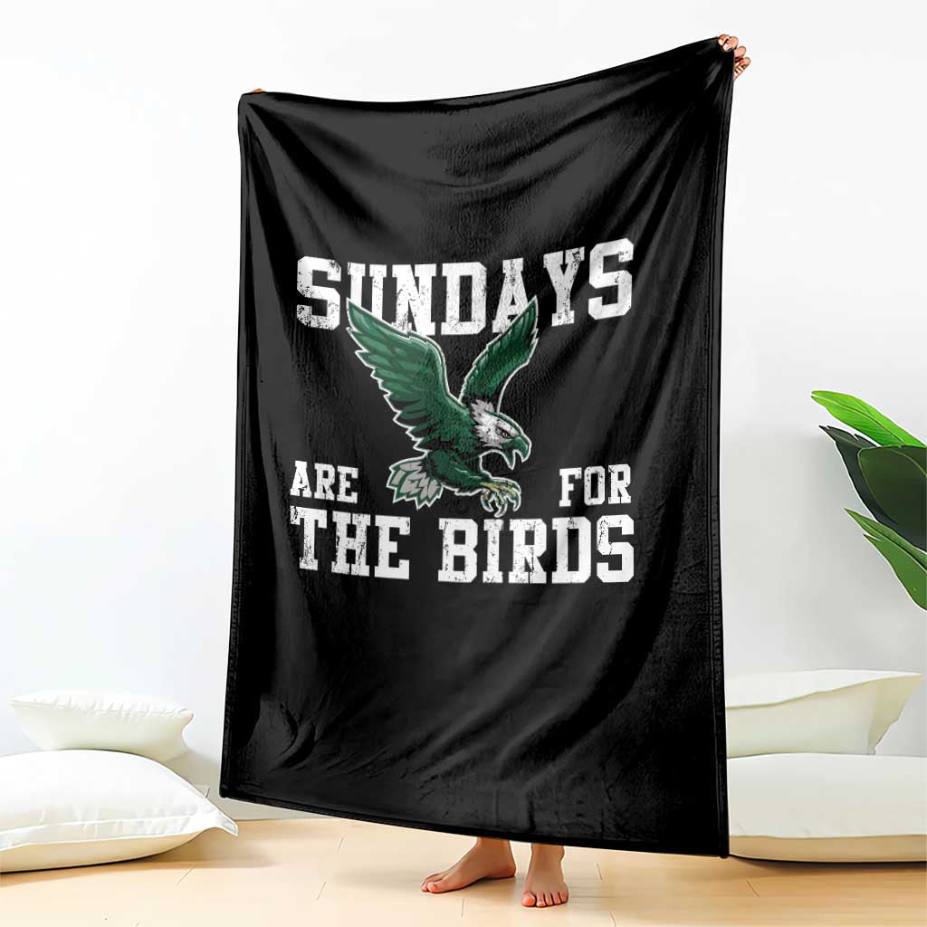 Funny Sundays Are For The Bird Throw Blanket American Football Lovers TS11 Print Your Wear