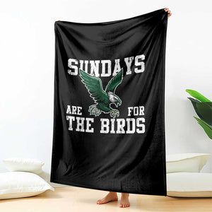 Funny Sundays Are For The Bird Throw Blanket American Football Lovers TS11 Print Your Wear