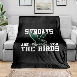 Funny Sundays Are For The Bird Throw Blanket American Football Lovers TS11 Print Your Wear