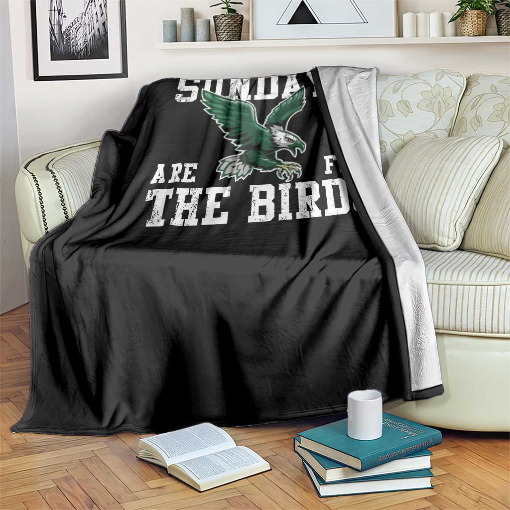 Funny Sundays Are For The Bird Throw Blanket American Football Lovers TS11 Print Your Wear