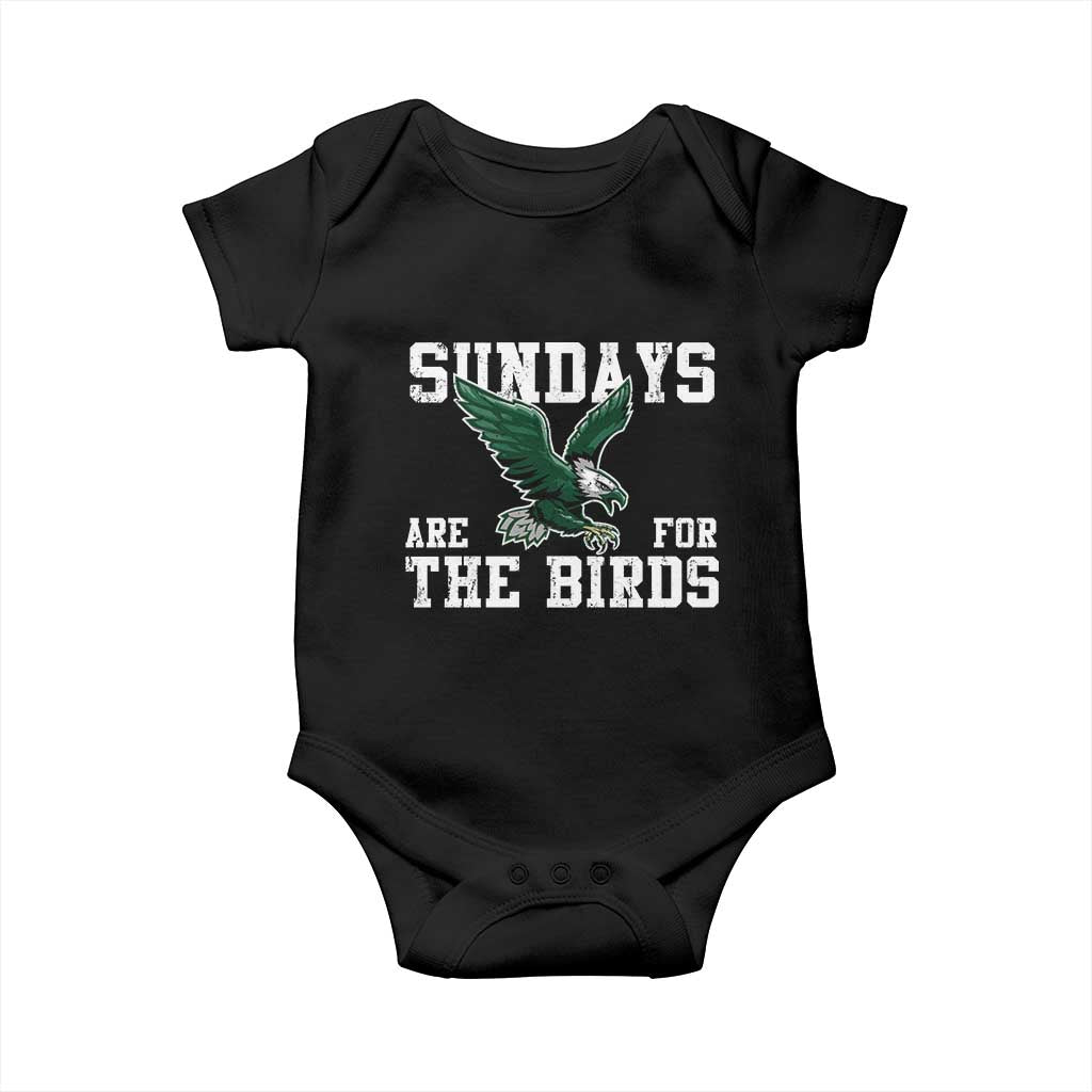 Funny Sundays Are For The Bird Baby Onesie American Football Lovers TS11 Black Print Your Wear