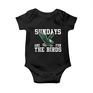 Funny Sundays Are For The Bird Baby Onesie American Football Lovers TS11 Black Print Your Wear