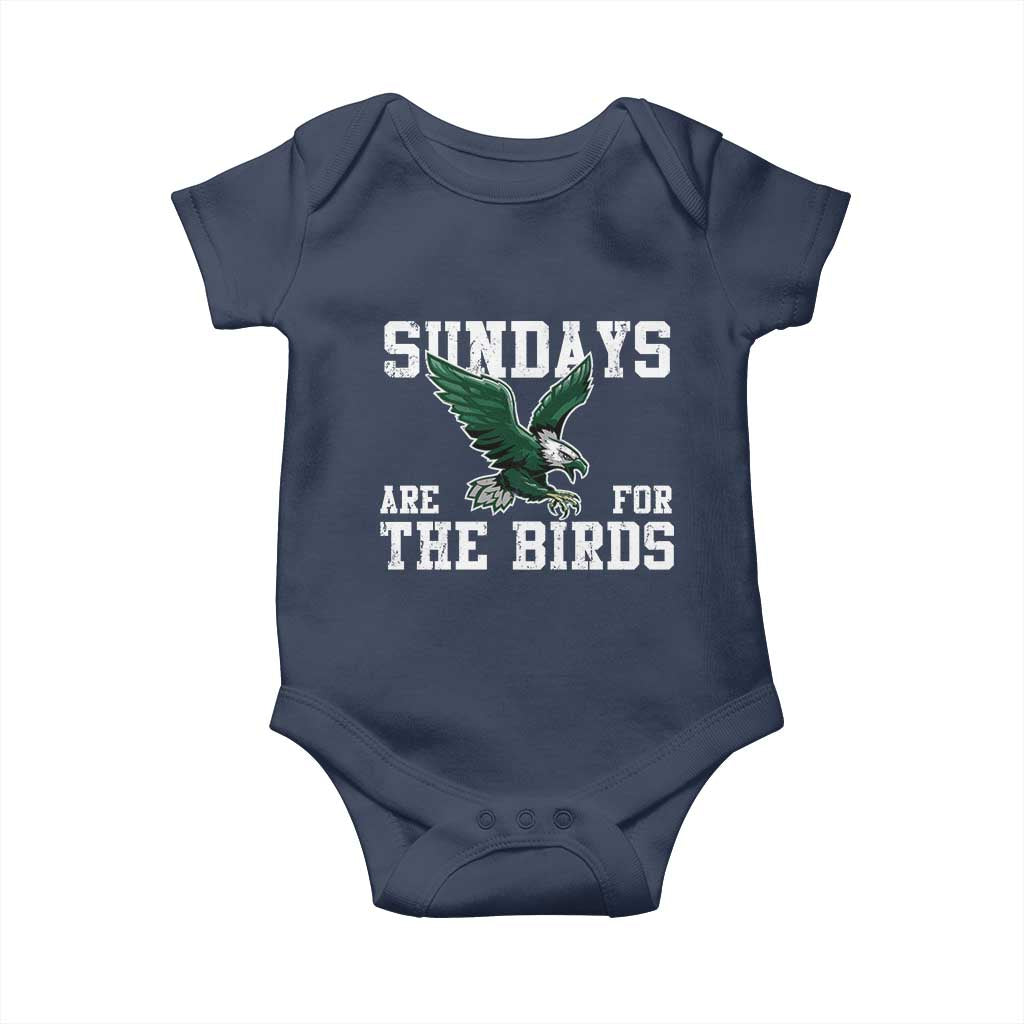 Funny Sundays Are For The Bird Baby Onesie American Football Lovers TS11 Navy Print Your Wear