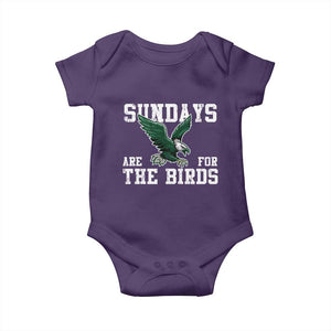 Funny Sundays Are For The Bird Baby Onesie American Football Lovers TS11 Purple Print Your Wear
