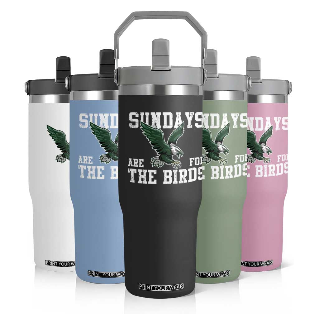 Funny Sundays Are For The Bird Flip Straw Tumbler American Football Lovers TS11 Print Your Wear